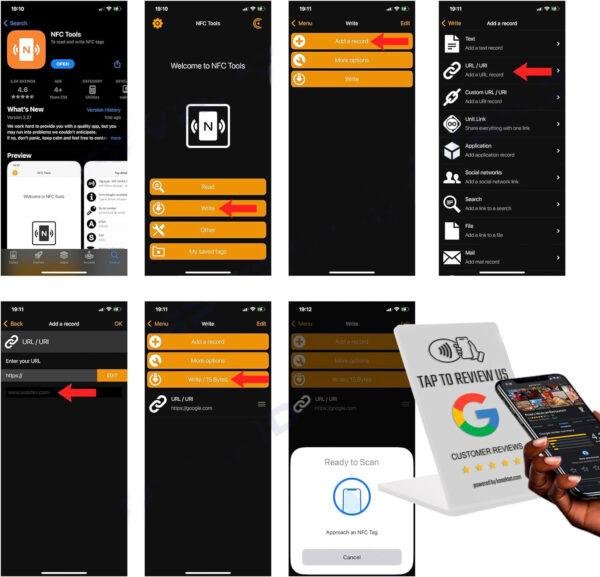 guid for writing data to nfc card