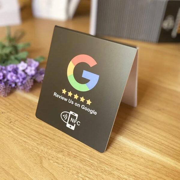 PVC nfc-google-review-stand black