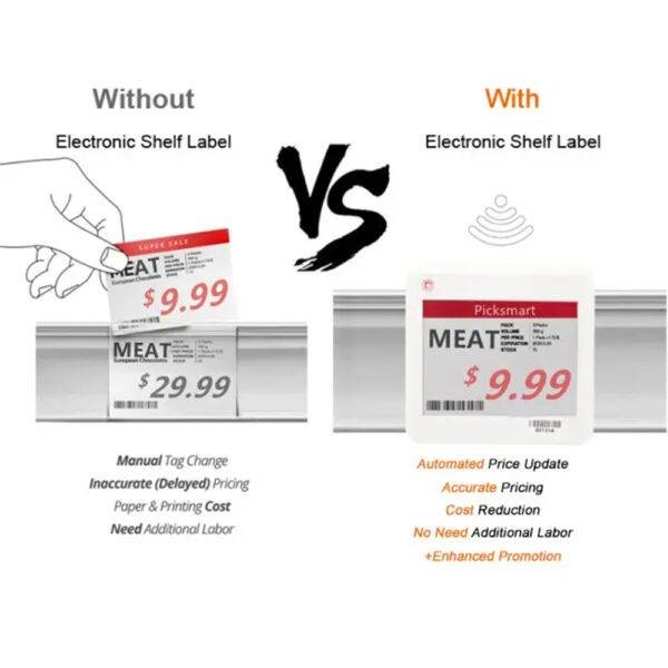rfid e-ink label tag display board benifit
