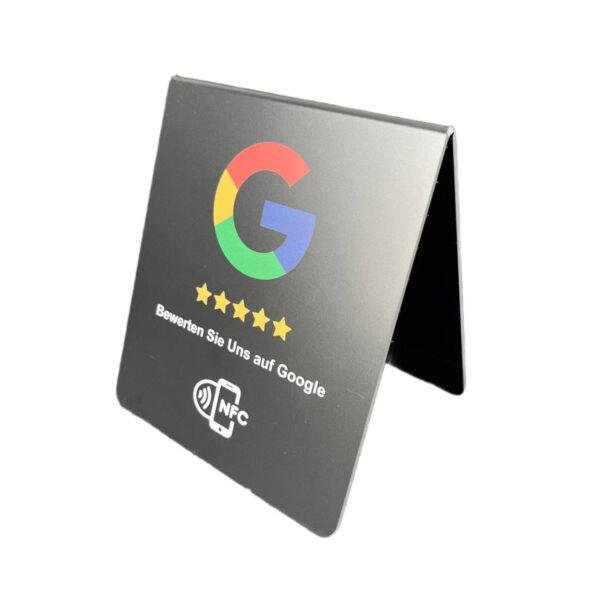 pvc google-review-stand black