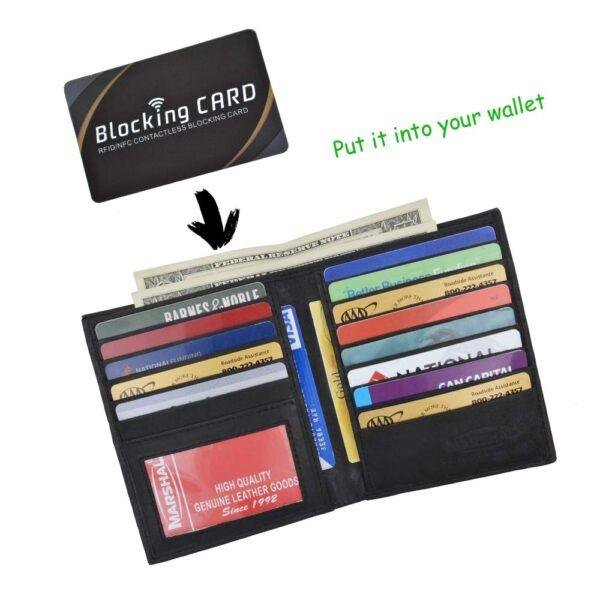 rfid blocking card for credit card